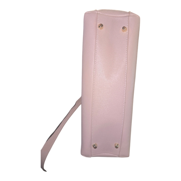 Nwot Furla Agata Saffiano Leather Italian Designer Purse dusty rose - Picture 11 of 12